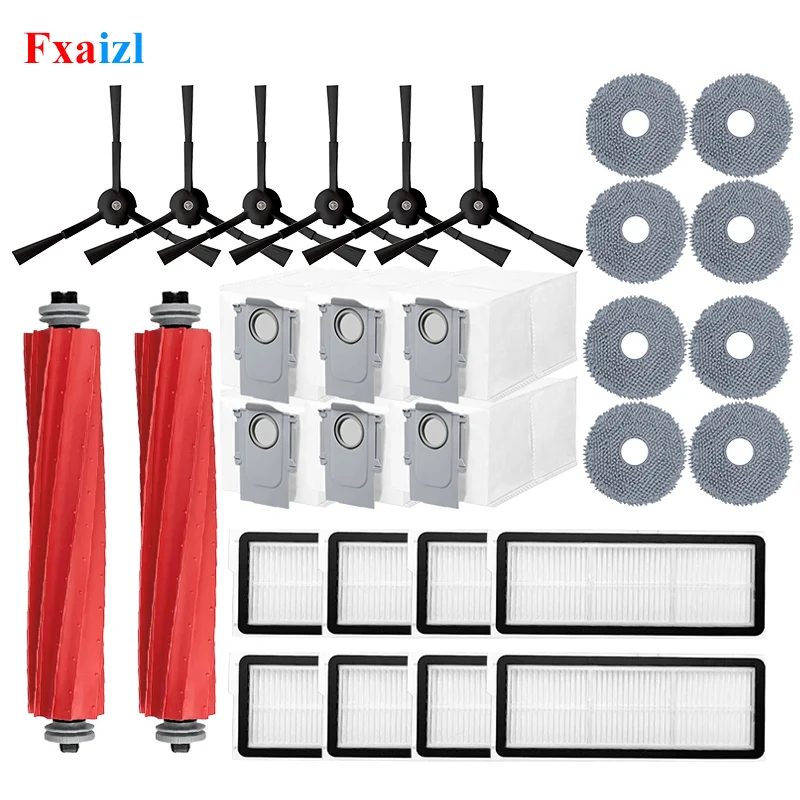 Für Roborock QR 798 / Roborock QV 35A Staubsauger Teil Hauptseitenbürste Hepa-Filter Lappen Staubbeutel Ersatzteile Zubehör