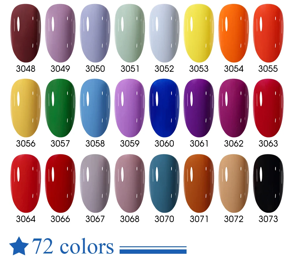 Clou Beaute 10 Stück TPO & HEMA FREIER Nagellack-Set Gel-Lack Frühlingsfarben UV-Gel Nagellack Semi-Permanent Hochpigmentierter Lack – Detail 10