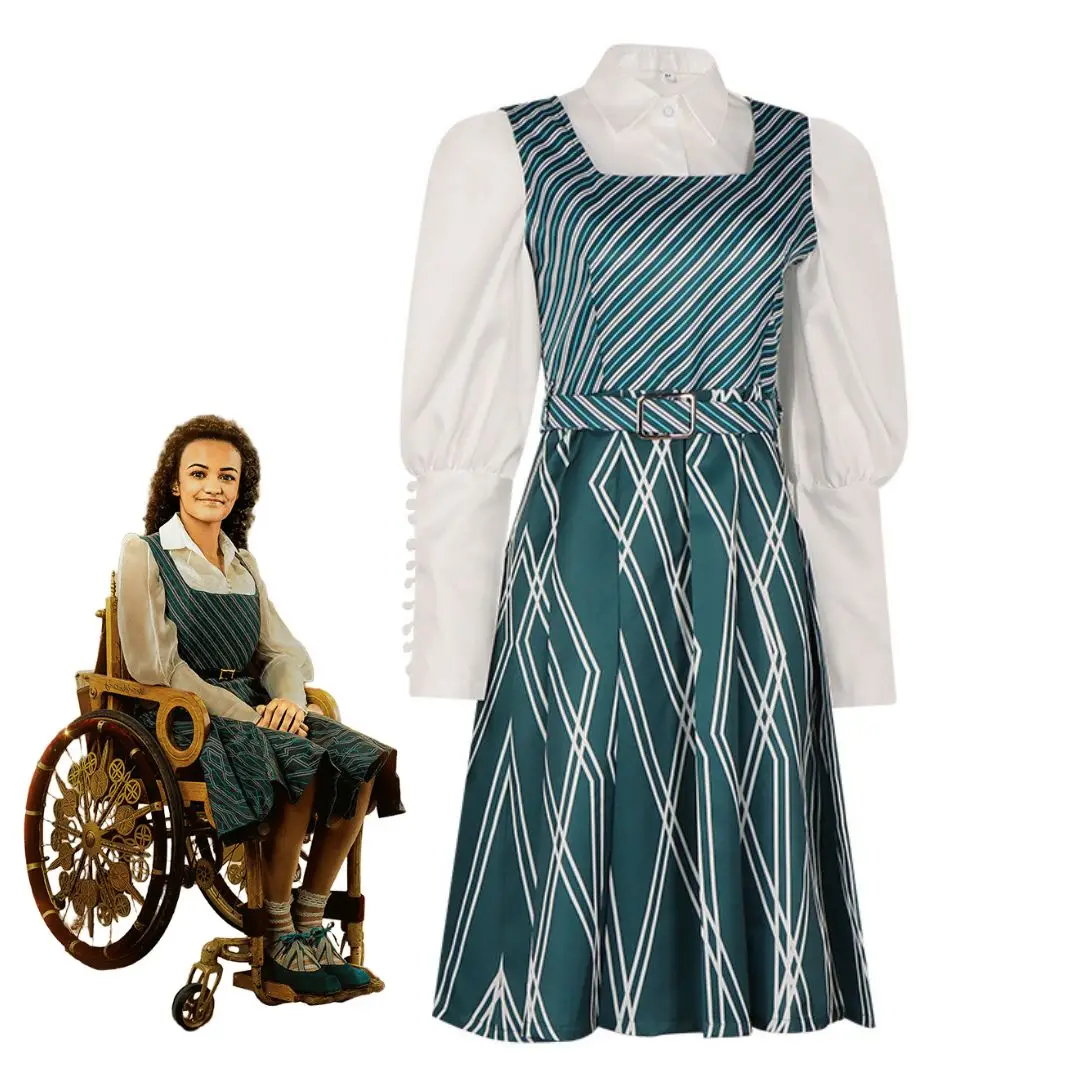 

Nessarose School Uniform Cosplay Costume Movie Fancy Dress Halloween Outfits Carnival Roleplay Party Suit