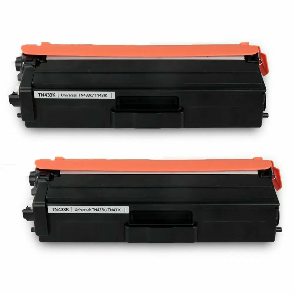 2 Pack TN433 Black High Yield Laser Toner for Brother MFC-L8610CDW MFC-L8900CDW