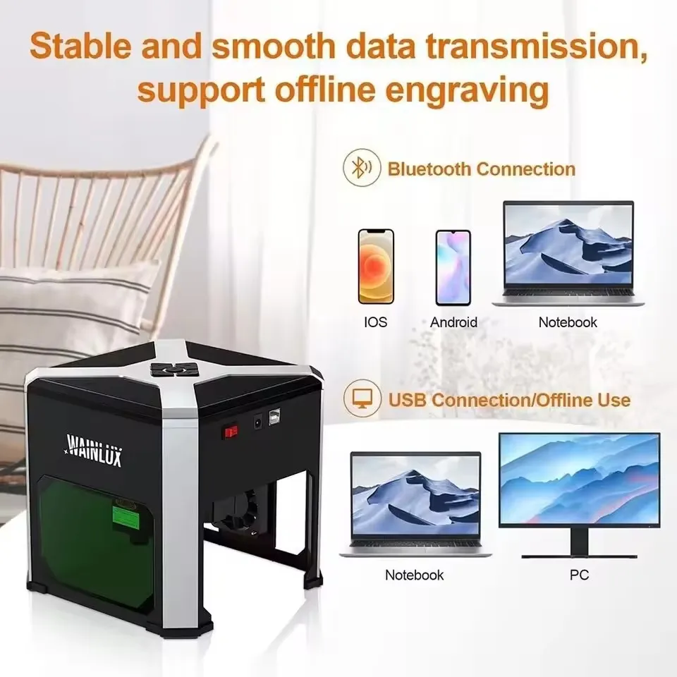 Wainlux K6 Household Laser Engraving Machine - Fully Automatic Lettering & Coding Device for Home Use