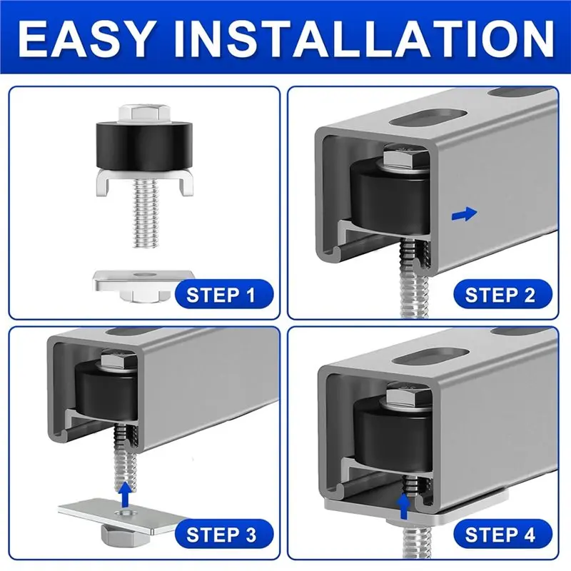 حار SV-عجلة الأسطوانة الحدات ل Unistrut تبختر قناة عربة الجمعية تحديد المواقع 1-5/8 "أو قنوات أطول