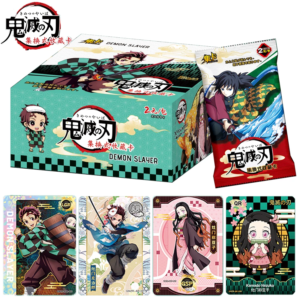 

Demon Slayer Collection Card For Children Kamado Tanjirou Tsuyuri Kanao Popular Fantasy Anime Rare Limited Game Card+Kids Gifts