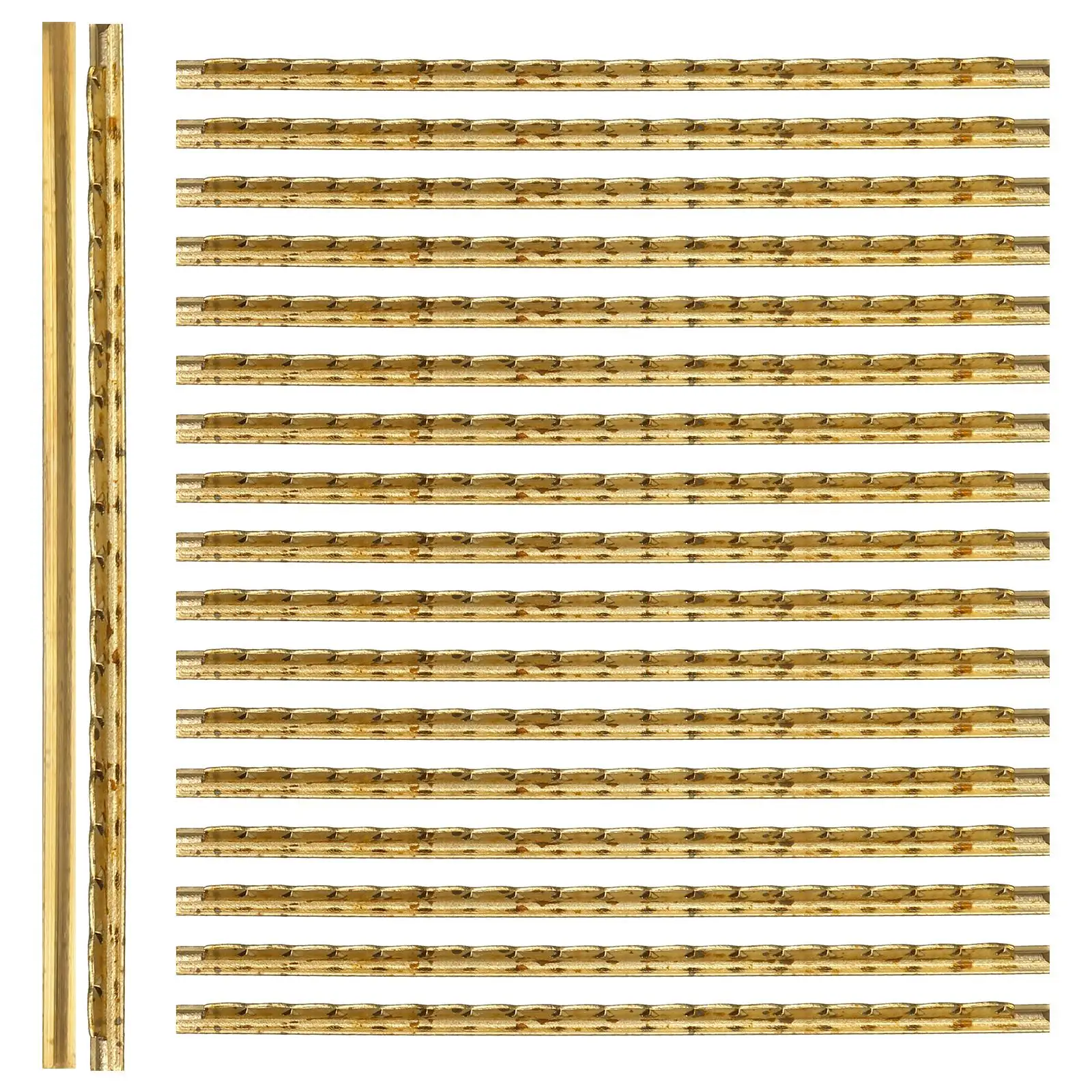 

19 Pcs Guitar Fret Wires 2 2mm Classical Electric Brass Material Easy Replacement Convenient Storage Guitar Accessories Parts
