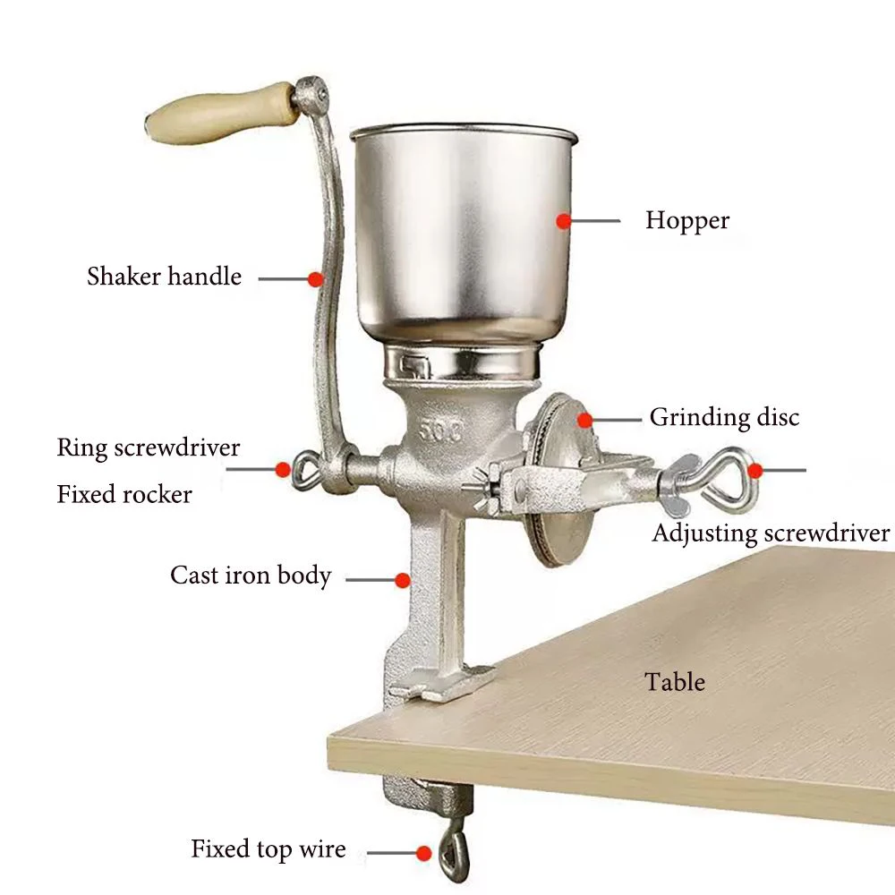 Hand Cranked Grinder Manual Crushing Grinder Corn Feed Household Small Grinder Spice Grinder Walnut Grinder