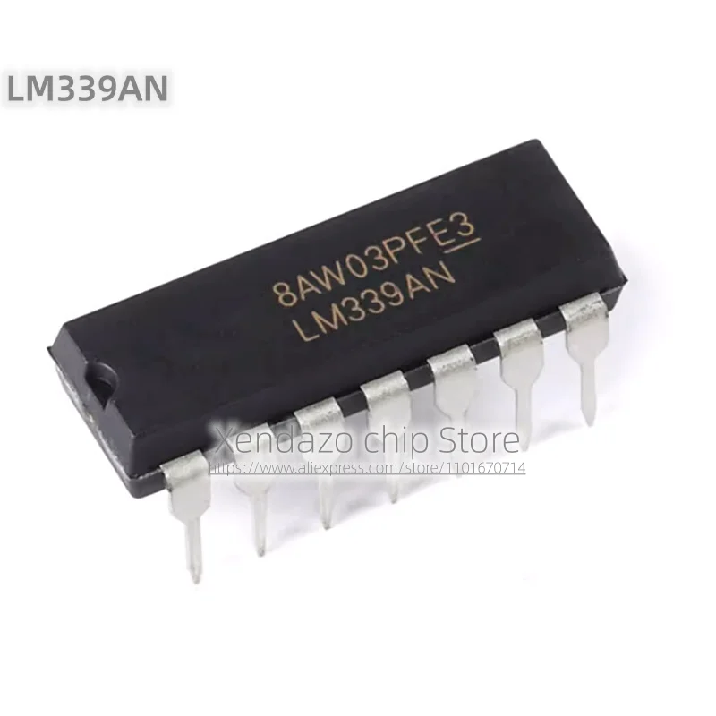 10pcs/lot LM339AN DIP-14 package Original genuine Four channel differential comparator chip