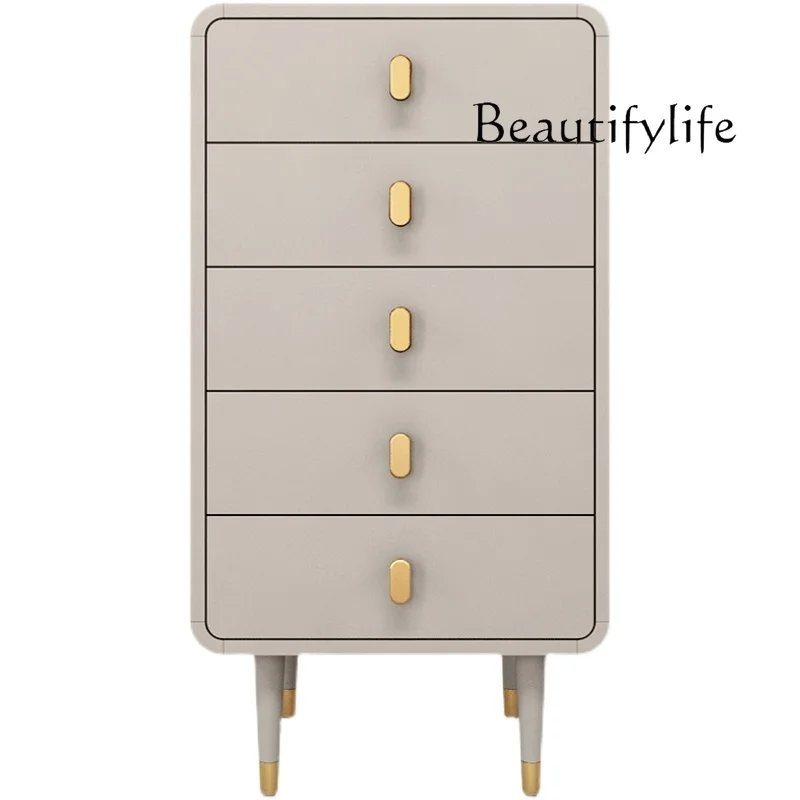 

Nordic Light Luxury Chest of Drawers Modern Minimalist Living Room Drawer Storage Cabinet Bedroom Multi-Functional Locker