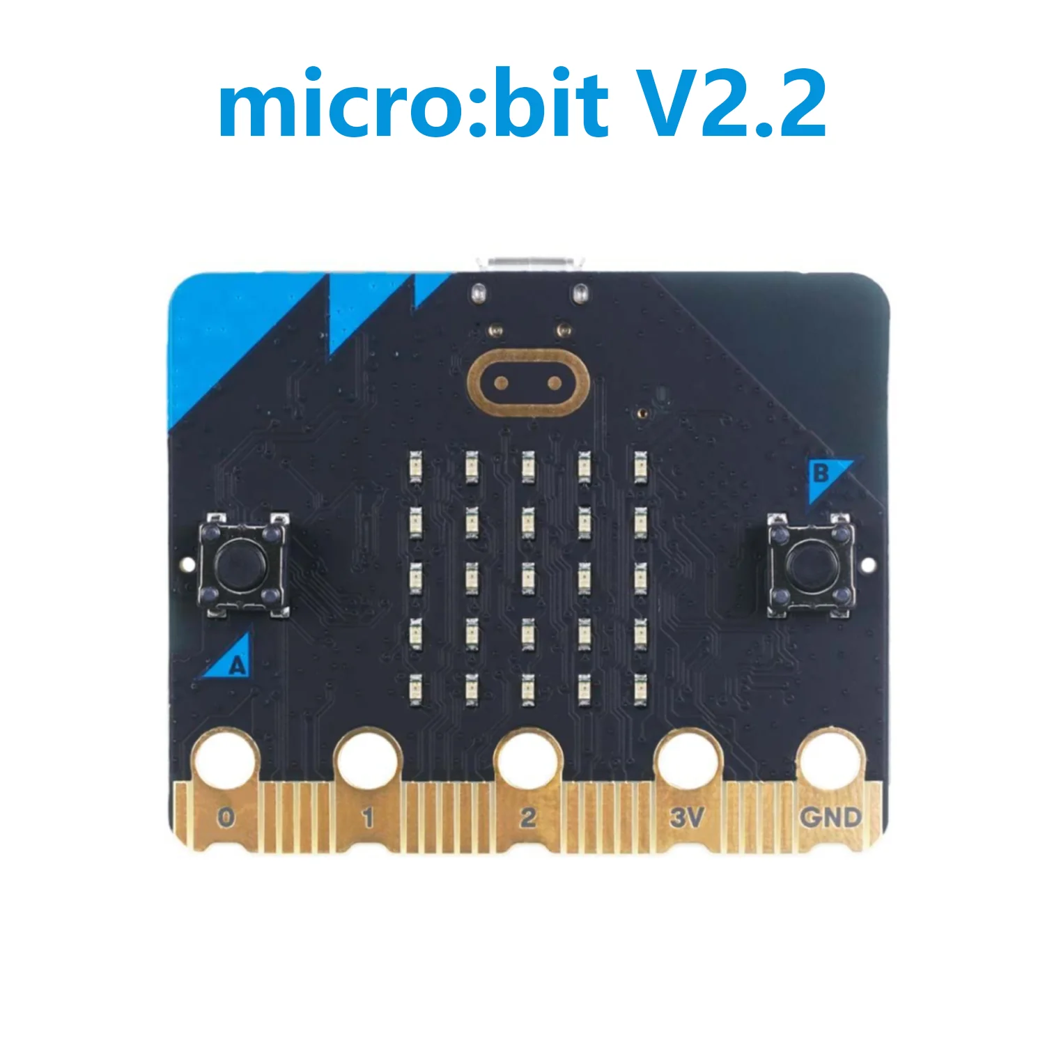 BBC Micro:Bit V2.2 Development Board Onboard Speaker, Accelerometer, MEMS microphone,2.4GHz radio/ BLE 5.0 Education ProgrammDIY