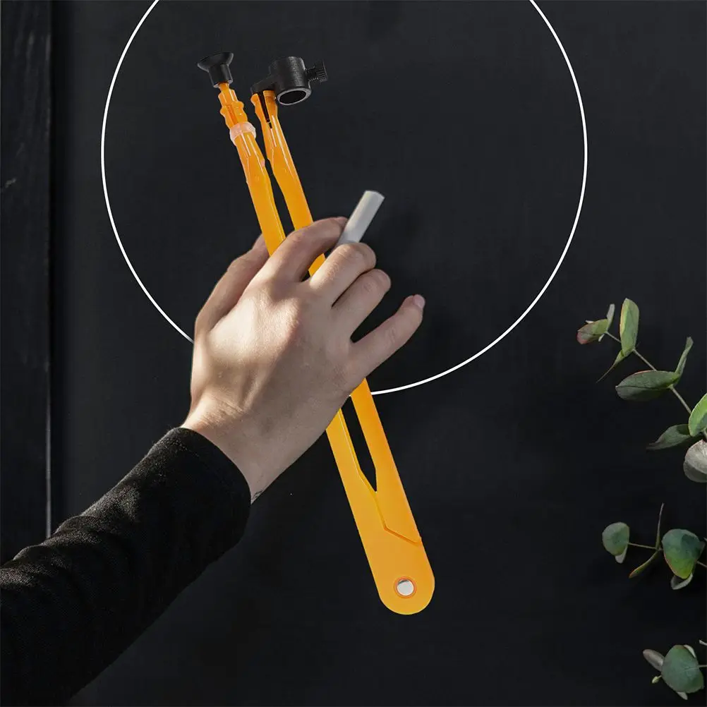 2Pcs Plastic Compass Large Whiteboard Drawing Tool for Teachers Classroom Demonstration Circle Maker Teaching Aid Math