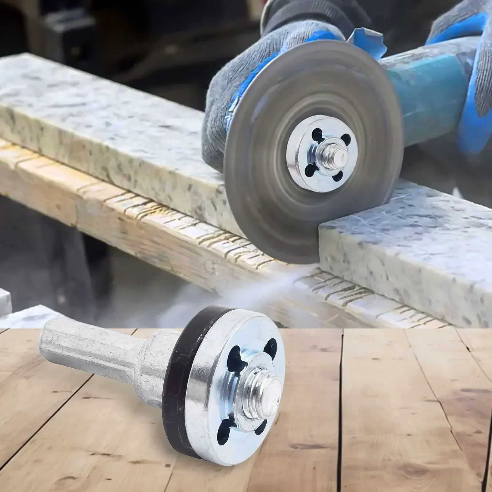 2/3Pcs M10 หน้าแปลน NUT ความดันแผ่น W/ก้านเชื่อมต่ออะแดปเตอร์สําหรับเจาะไฟฟ้าเครื่องบดมุม Power-เครื่องมืออุปกรณ์เสริม