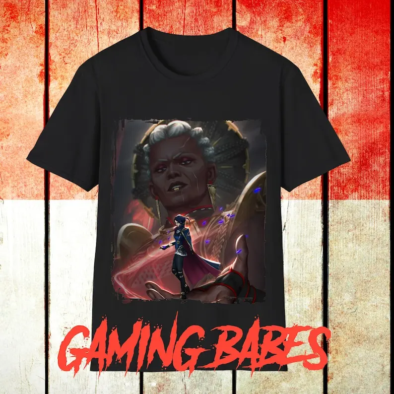 Unisex Gaming shirt Ambessa and Caitlyn / Softstyle T-Shirt / Arcane Series