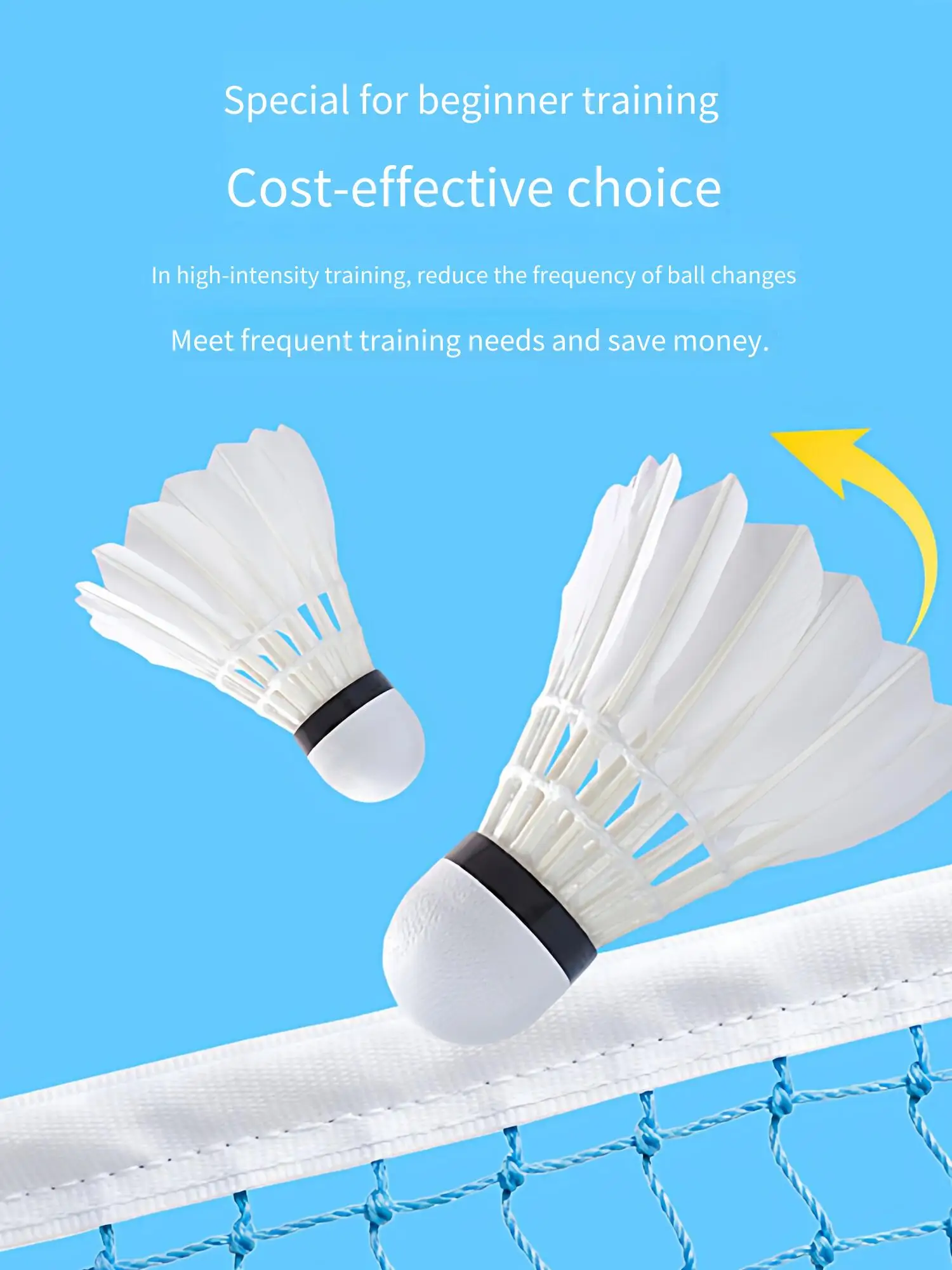 Badminton Beginner Training Goose Duck Feather Ball Stable Flight Durable Player Club Competition 76 77 Sports Entertainment
