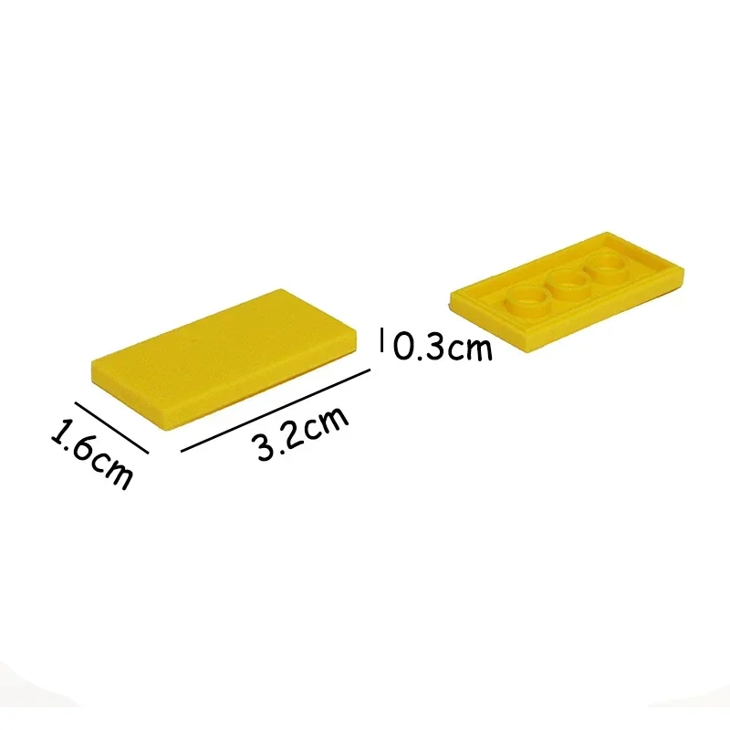 87079 tamanho 2x4 tijolos em massa 25/50/100 pçs moc montar partículas telha plana suave blocos de construção diy brinquedos educativos criativos