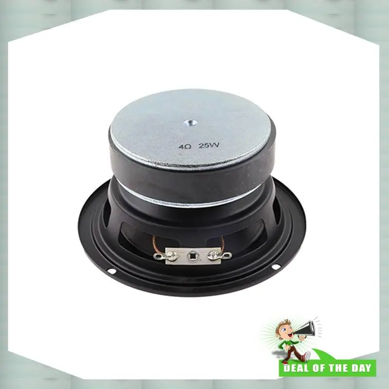 24-Hour Delivery 2X Universal 4.5Inch Round Speaker Stereo Sound System 25W Premium Audio Accessories Audio Midrange Loudspeaker