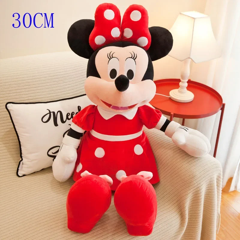 Disney Mickey Mouse Minnie Plüschpuppen Tier Stofftiere Geburtstagsgeschenk Weihnachtsgeschenk für Kinder Niedliche Mickey Minnie präsentiert 7
