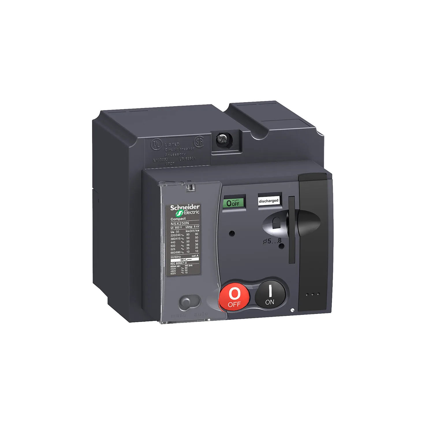 LV431545 motor mechanism, MT 250, Compact NSX250, PowerPact Multistandard J, 110 VDC to 130 VDC