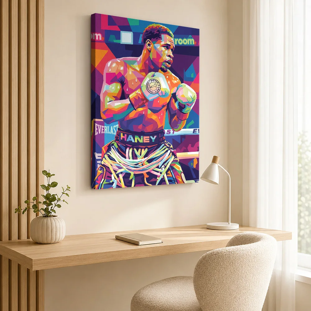 Mike Tyson boxing a gorilla Canvas Painting Poster Customized Sports Portrait Canvas Wall Art for Man Cave Decor Ready to Hang