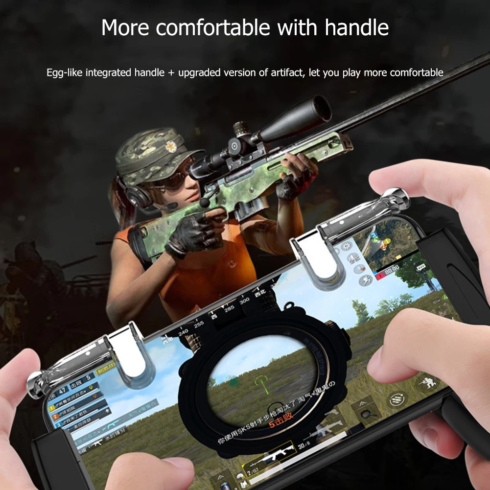 Disparador de juego para teléfono móvil, controlador de juego para PUBG, Iphone, Android, teléfono inteligente, 2 uds.