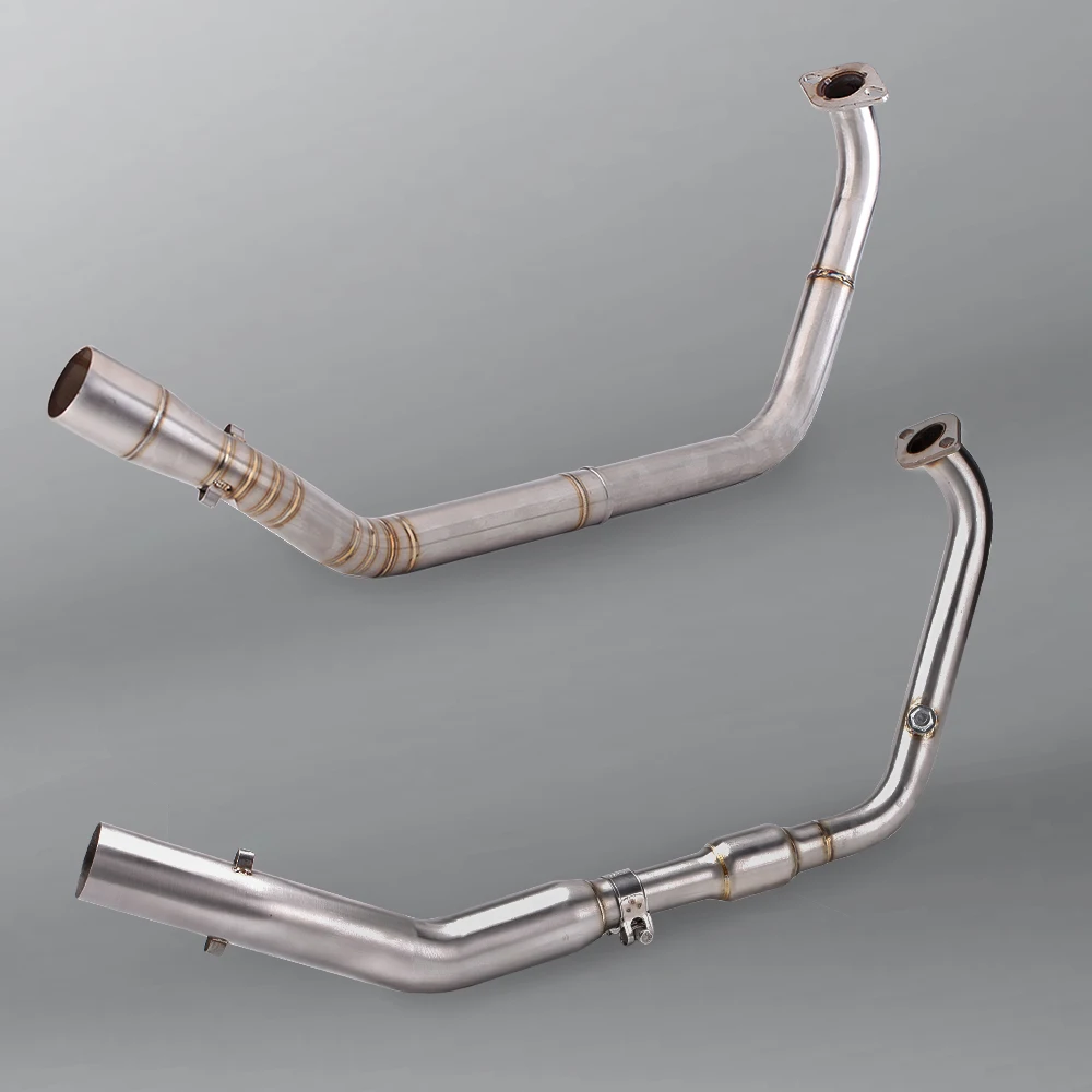 Slip-On For YAMAHA YZF-R15 YZF R15 V3 R125 MT15 MT-15 2017 - 2023 Motorcycle Exhaust Escape Moto Muffler Front Middle Link Pipe