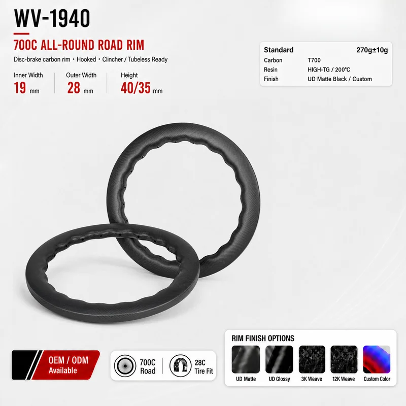 High Quality 20 Inch Carbon Bicycle Rims Cycling Components