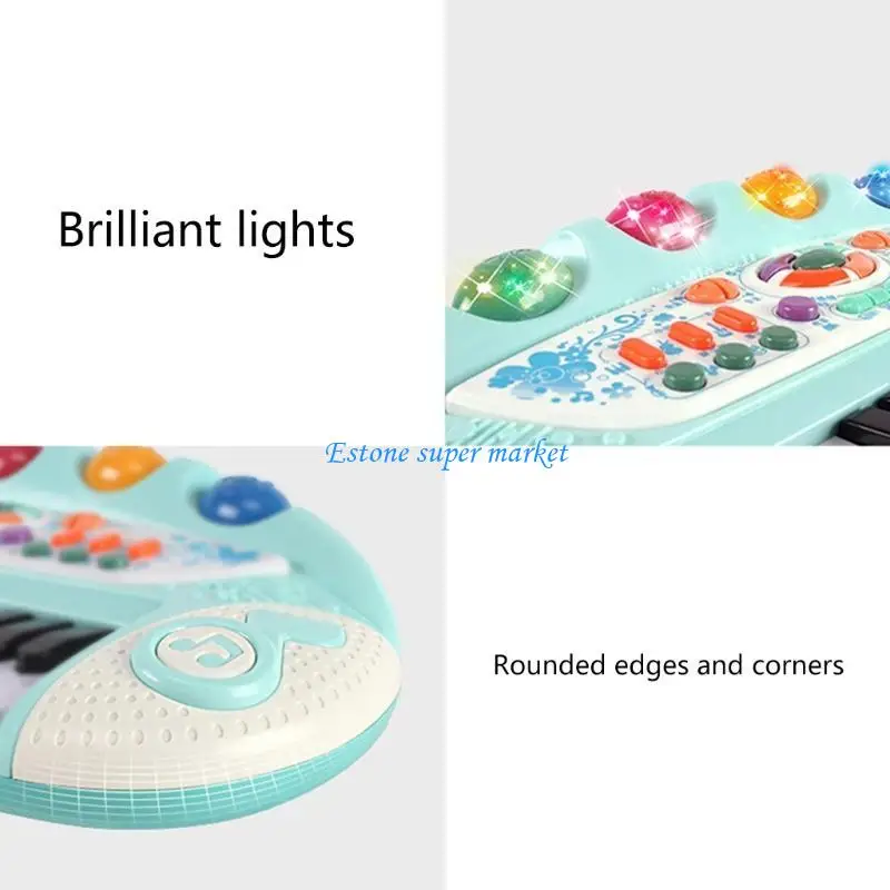 090B Kids Simulation Piano for Play Multifunctional Cartoon Plastic Made Set Portable Musical