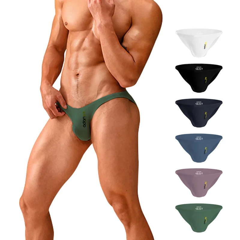 ADANNU Low-Waist Plain Color Men's Basic Underwear (95% Modal 5% Spandex)