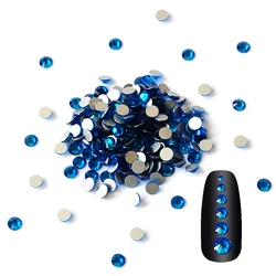 Capri Blue SS3-SS20-SS34 strass per Nail Art per manicure fai da te design cristalli Non hot fix glitter strass Garment Decor