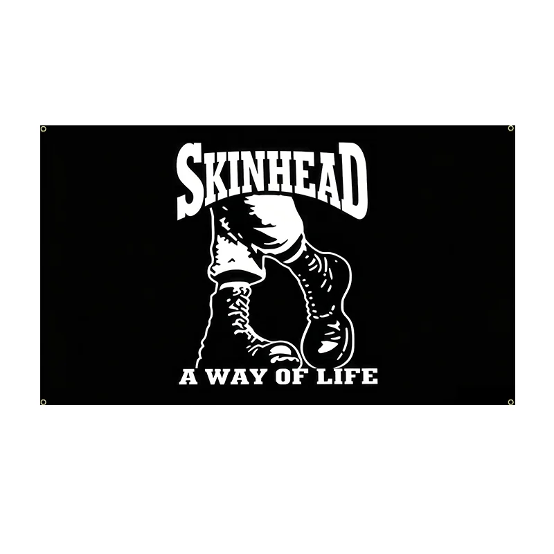 S-SKINHEAD A WAY OF LIFES Flags- for Garage Wall Art Out Door Decoration College Dorm Room Decor Tapestry Meme Flags