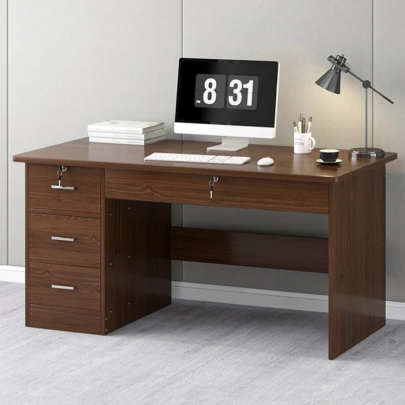 Men Study Room Desk Table Drawers Storage Tidy Desk Table Bedrooms Office Escritorios De Oficina Home Furniture