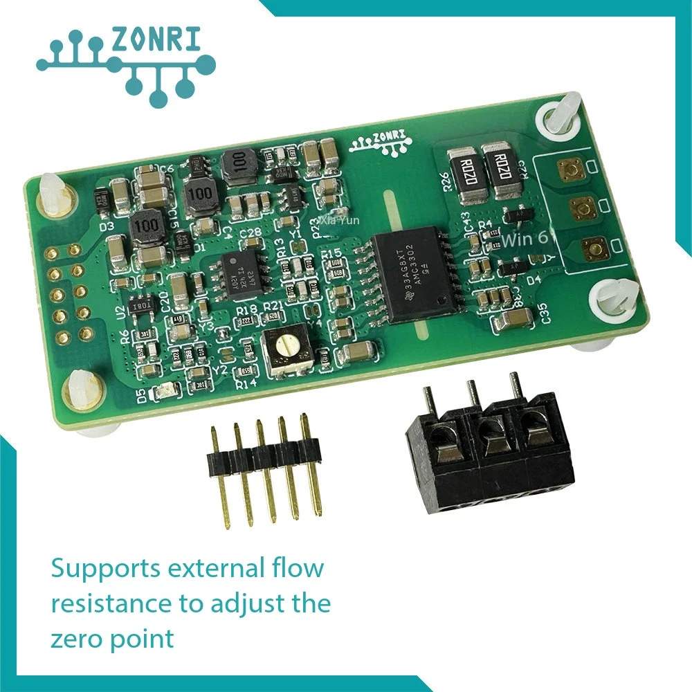 AMC3302 High Precision Current Sense Amplifier Module, ±50mV Input, Single/Dual Polarity Output, External Shunt, 5kV Isolation