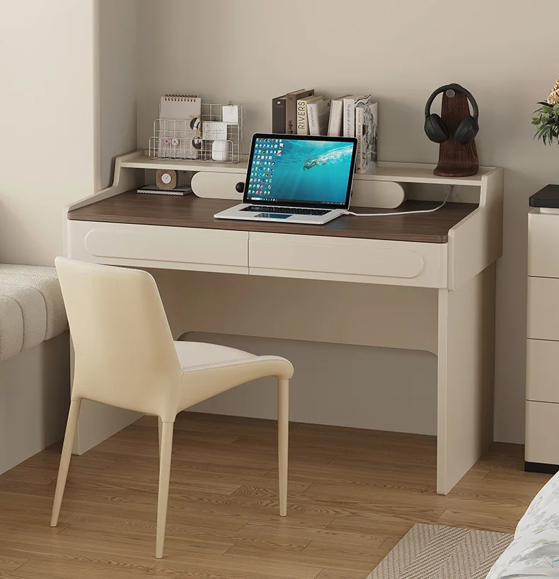 

Cream Wind Desk Student Household Small 80cm Bedroom Small Unit Corner French Computer Desk Workbench Household