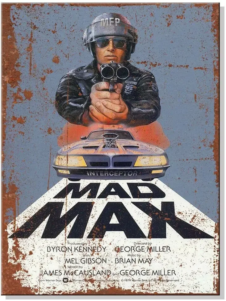 

Retro Mad Max Movie Film Retro Metal Tin Sign Plaque Poster Wall Decor Art Shabby Chic Gift Room Decor Vintage Decor Posters