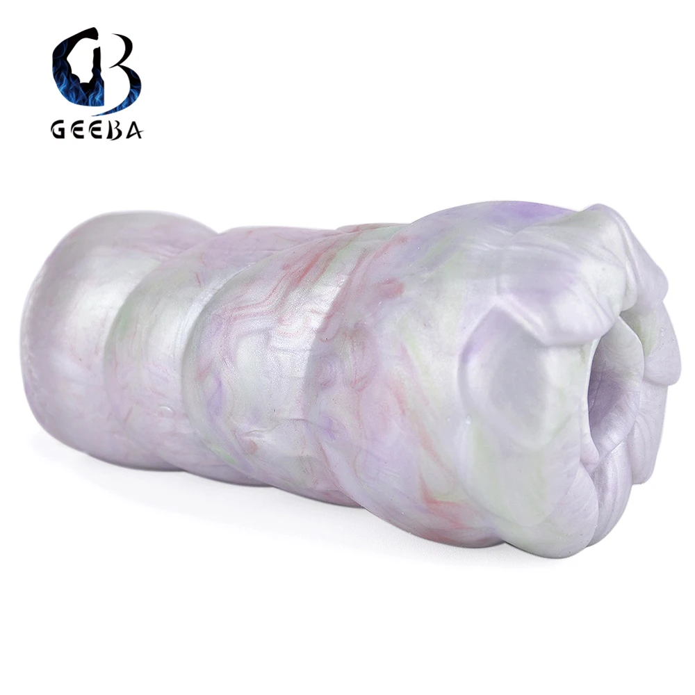 

GEEBA New Colorful Dinosaur Scales Toys Male Masturbator Cup Penis Blowjob Sucking Real Vagina Pocket Pussy Sex Products For Men