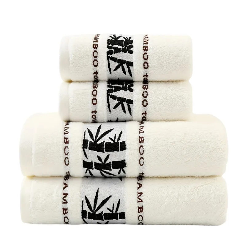 2Pcs Cream Bamboo F…