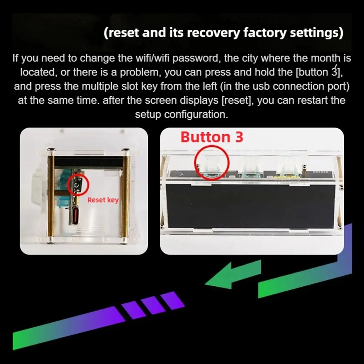 M85K RGB Ambient Light with Mechanical Keycap Clock Support Timer 3 X 6 Color Lighting Effect Wifi Connect Mobile Phone PC
