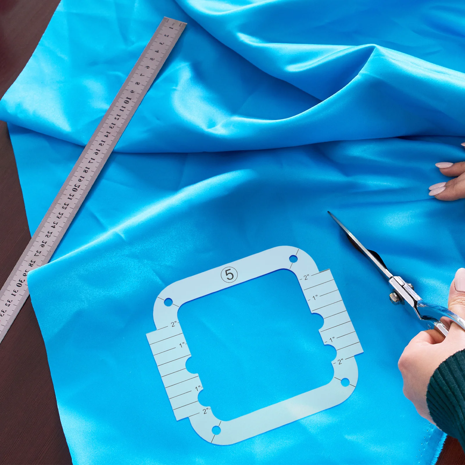 

3pcs Acrylic Quilting Template Ruler Patchwork Tool For Diy Fabric Cutting Craft Projects Multi-Angle Guide Sturdy Sewing