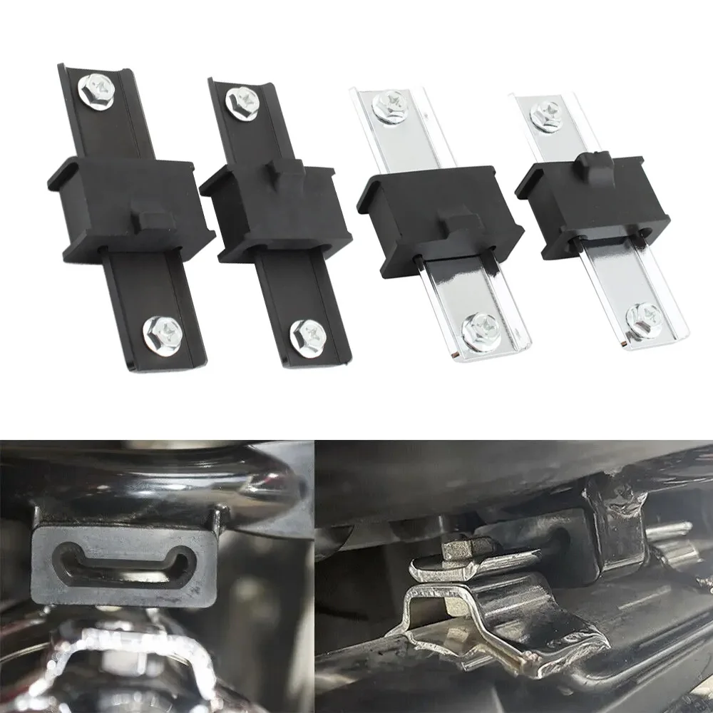 

Motorcycle Chrome/ Black Muffler Hanger Bracket Kit For Harley CVO Touring Electra Steet Glide Road King 1985-2021