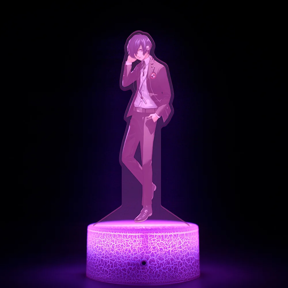 Kawaii ضوء الليل لعبة الاكريليك الكرتون المحيط الشكل أحادية اللون ضوء التحكم عن بعد 16 لون ضوء الليل الأطفال هدية #4