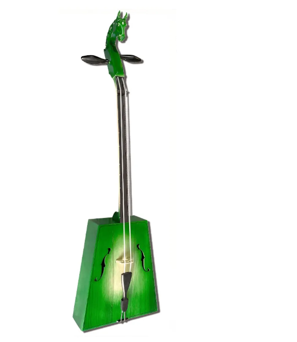 Morin Khuur Matouqin green professional entry-level Inner Mongolian musical instrument