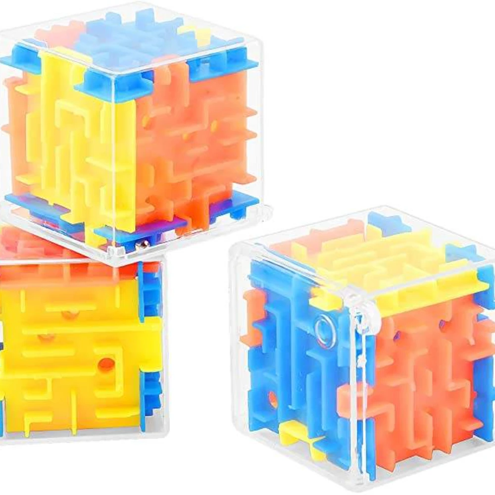 Leuke 3d Doolhof Educatief Speelgoed Mini Magische Kubus Puzzel Speelgoed Hersenkrakers Dagen Kinderen Vroege Educatieve Spelletjes Verlichten Stress Speelgoed