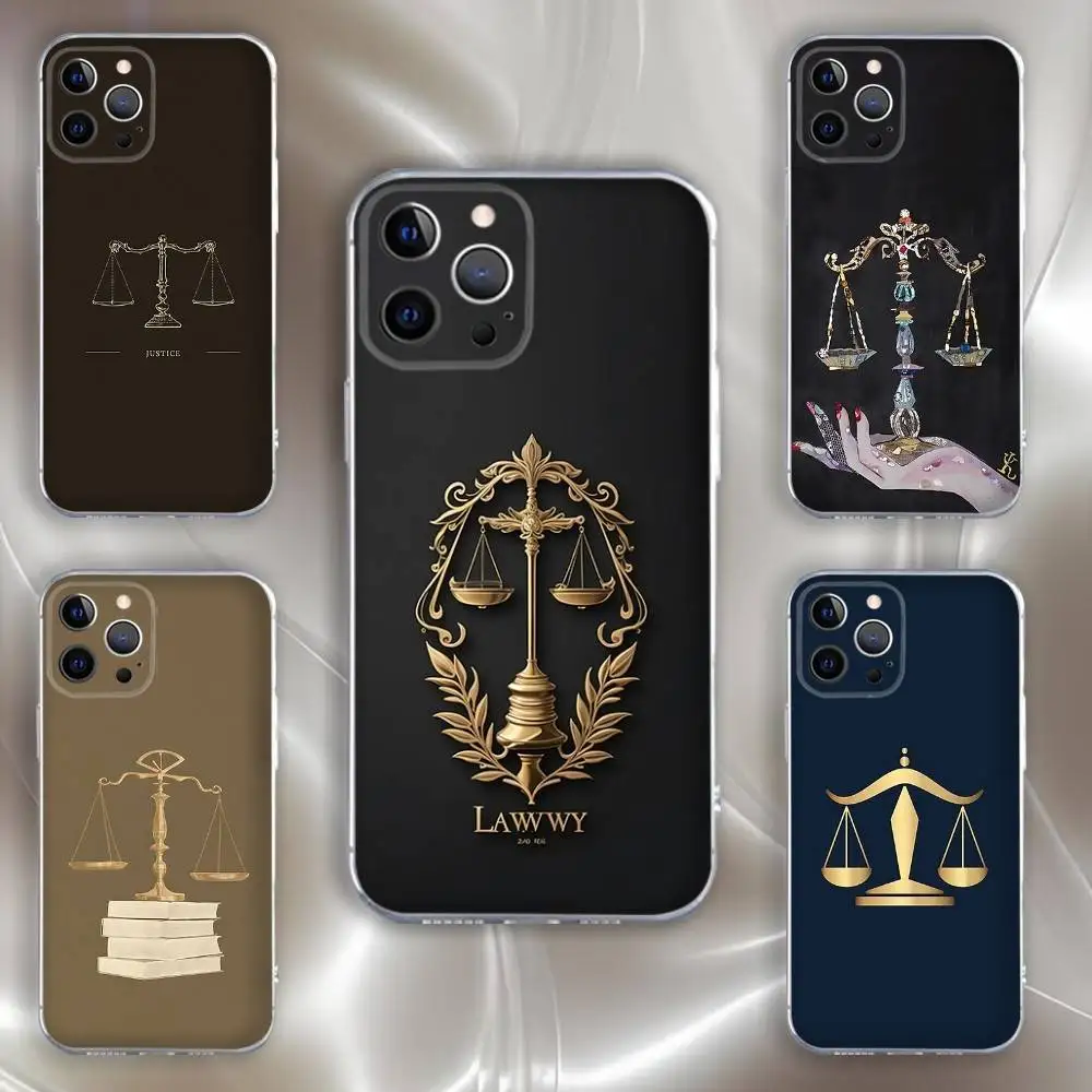 

Law Lawyer Judge Justice Phone Case For iPhone 16,15,14,13,12,11 Pro,Max,Plus,X,XS,XR,SE,Mini Transparent Silicone Soft