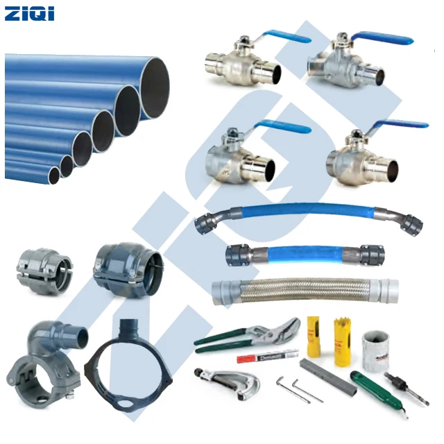 Blue Seamless Aluminum Pipe for Compressed Air Pipes System with 20 to 100mm Diameter