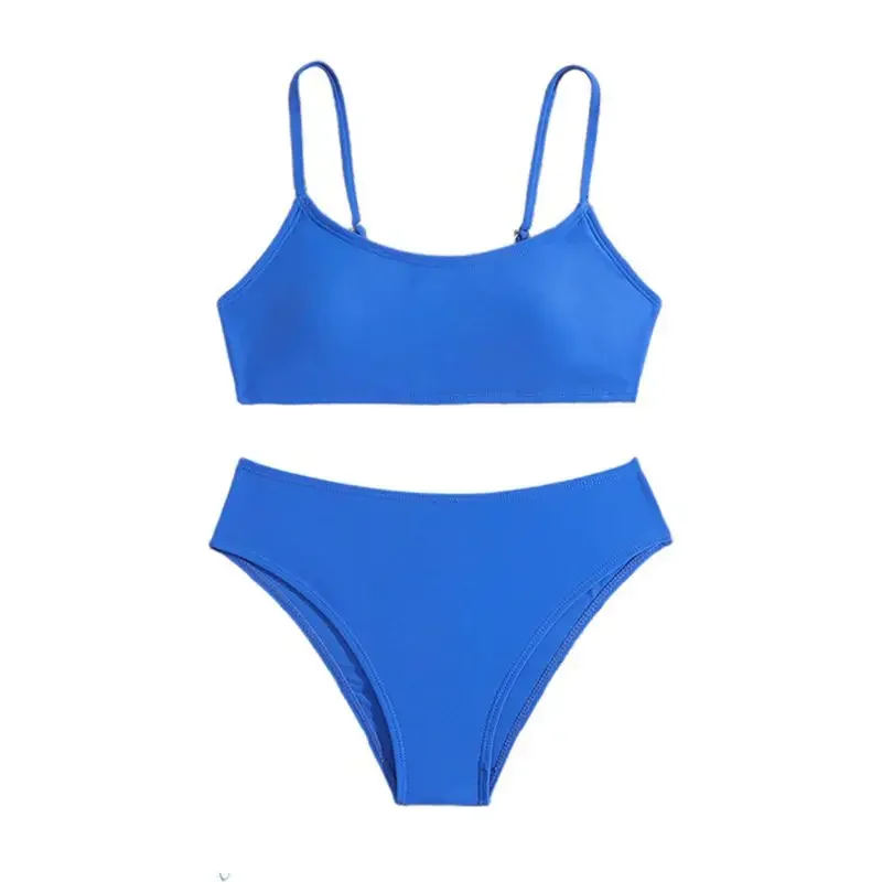8-14 anni Set bikini tinta unita t Costume da bagno per bambini Costume da bagno per adolescenti Costumi da bagno per bambini Ragazze