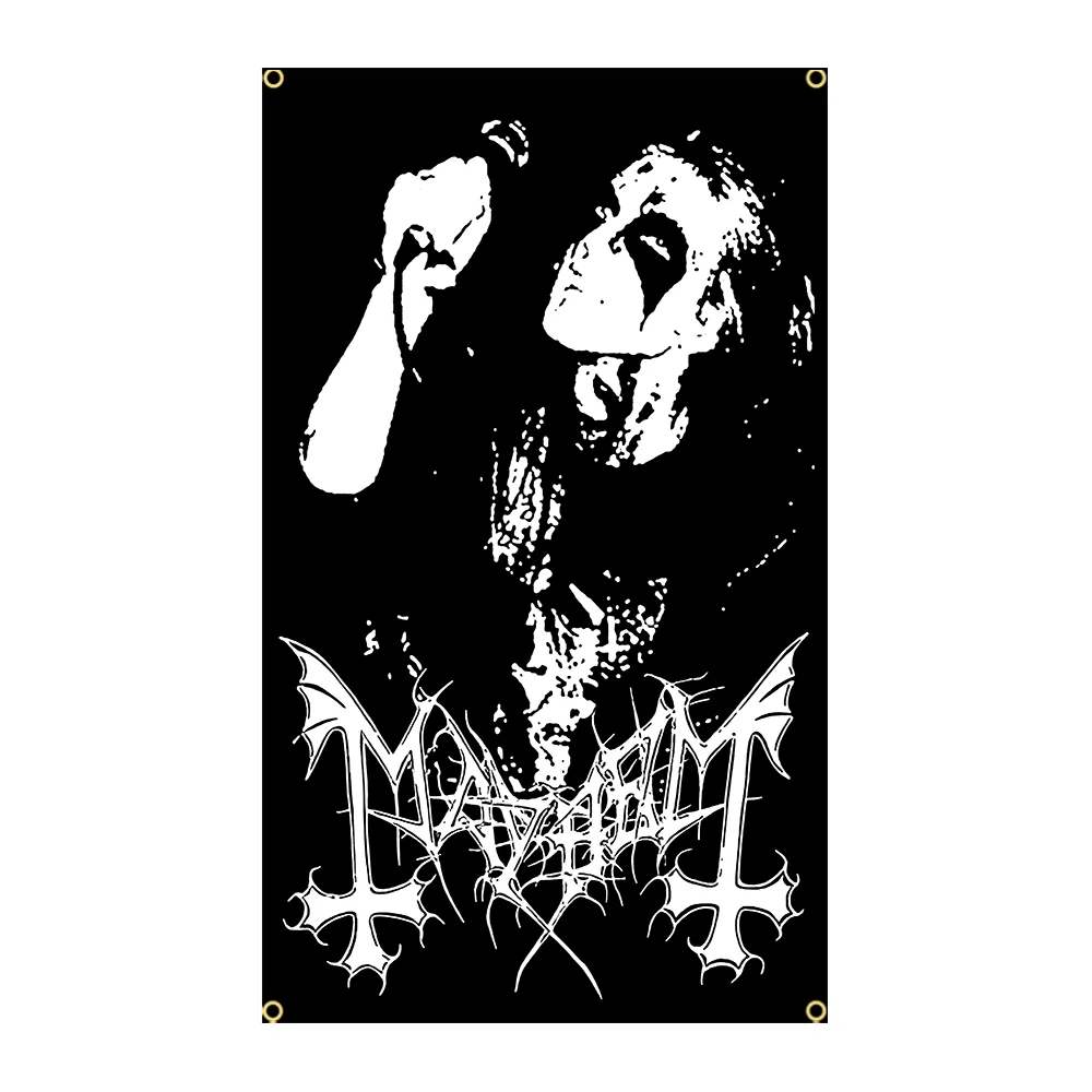 3x5fts DIY Norway Black Metal Band Flags Death Art Applicable To Polyester Printed Home Or Outdoor Decoration Flag