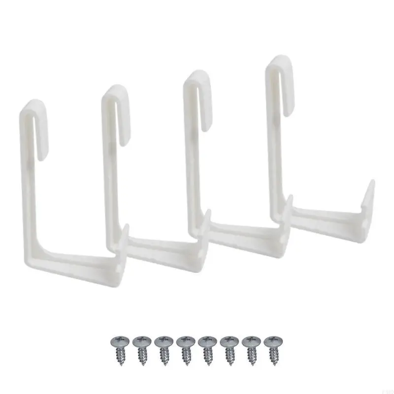 

4Pcs Campers Curtain Tie Back White Curtain Hold Down Window Covering Hold Down Window Curtains Clips