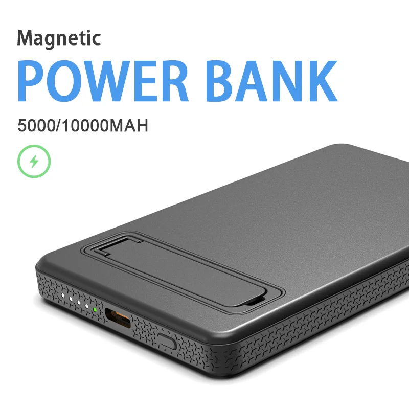 Thin 10000mAh Magnetic Power Bank Wireless High Speed Charging Mac Shave Power Battery 5000mAh For iphone 15/14/13 xiaomi huawei