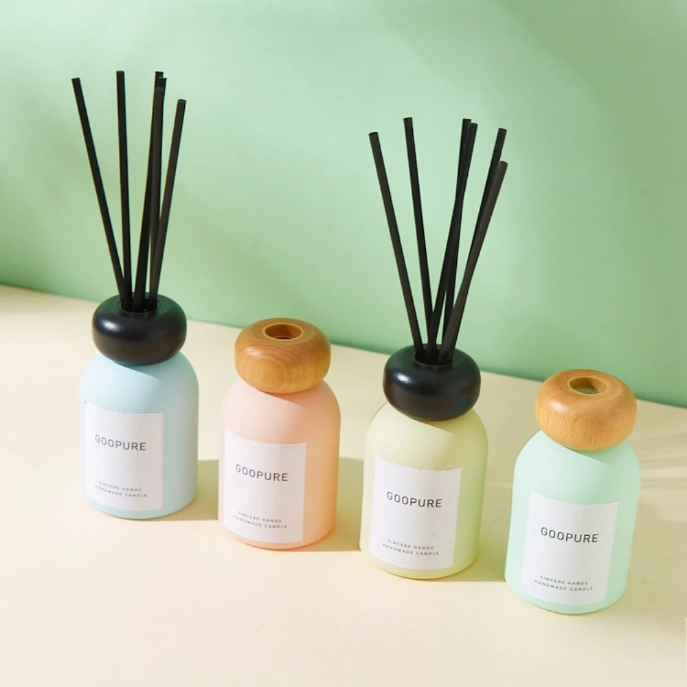 Colorful Aromatherapy Bottle No Fire Rattan Dried Floral Fragrance Empty Bottle for Home Indoor Expansion Packaging Bottle