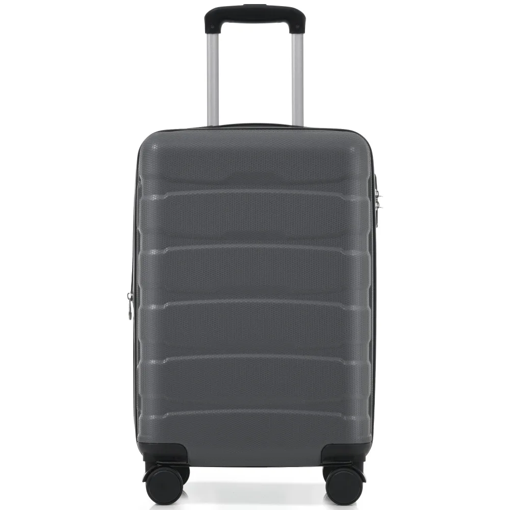 

Lightweight 24 Inch ABS Hardside Checked Suitcase Expandable Durable with Spinner Wheels TSA Lock Business Trip Luggage