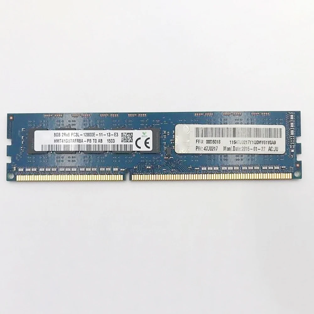 

1 шт. для IBM X3200 M3 X3250 M4 Memory 8G 8GB 2RX8 DDR3L PC3L-12800E 1600 ECC RAM