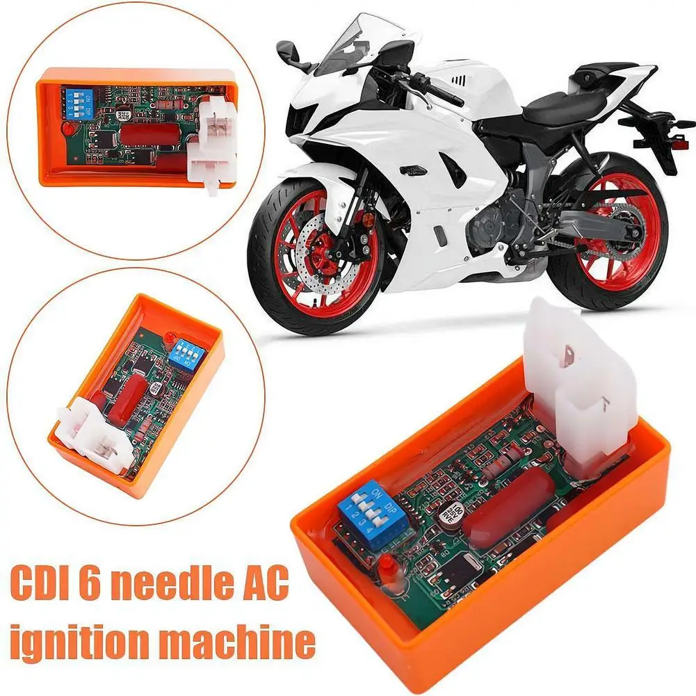 CDI 6-pin AC igniter Motorcycle Modified CDI With DIP CG150 Switch Motorcycle Racing CDI CG125 Parts R2J6